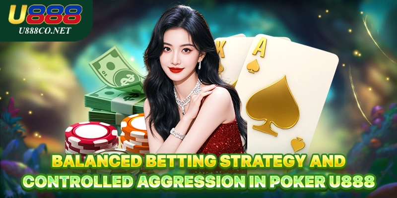 Balanced betting strategy and controlled aggression in Poker U888