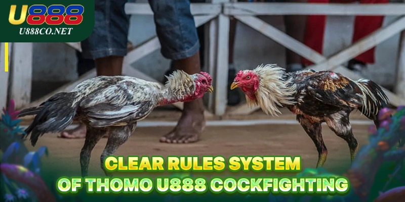 Clear rules system of Thomo U888 Cockfighting