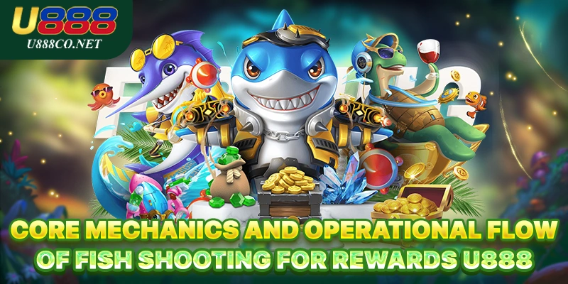 Core mechanics and operational flow of Fish Shooting for Rewards U888