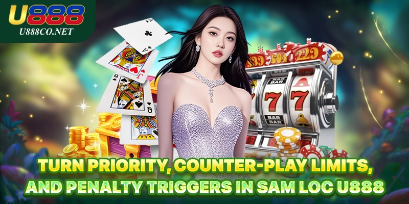 Turn priority, counter-play limits, and penalty triggers in Sam Loc U888